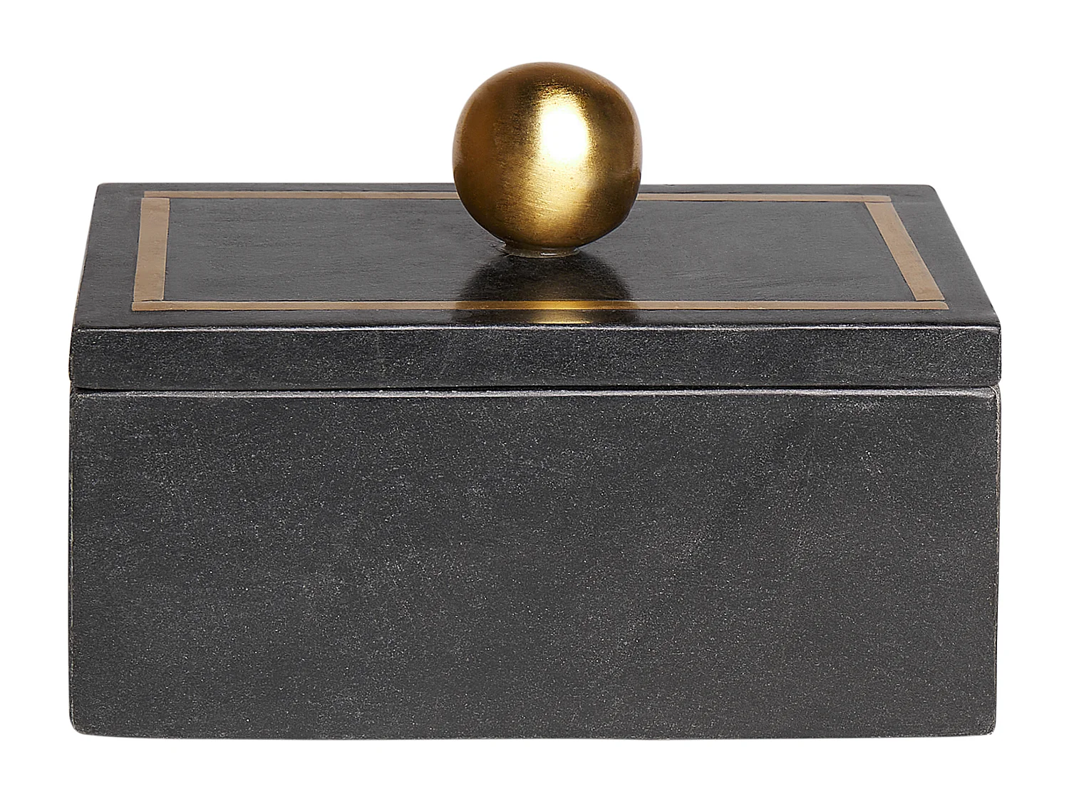 Cajita decorativa CHALANDRI Piedra Negro