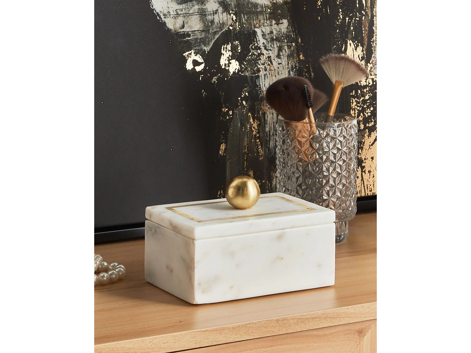 Boîte à bibelots CHALANDRI Pierre Blanc