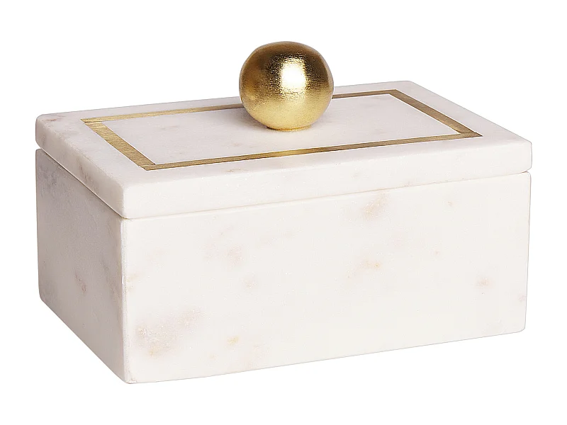 Szkatułka na biżuterię CHALANDRI Kamień Biały