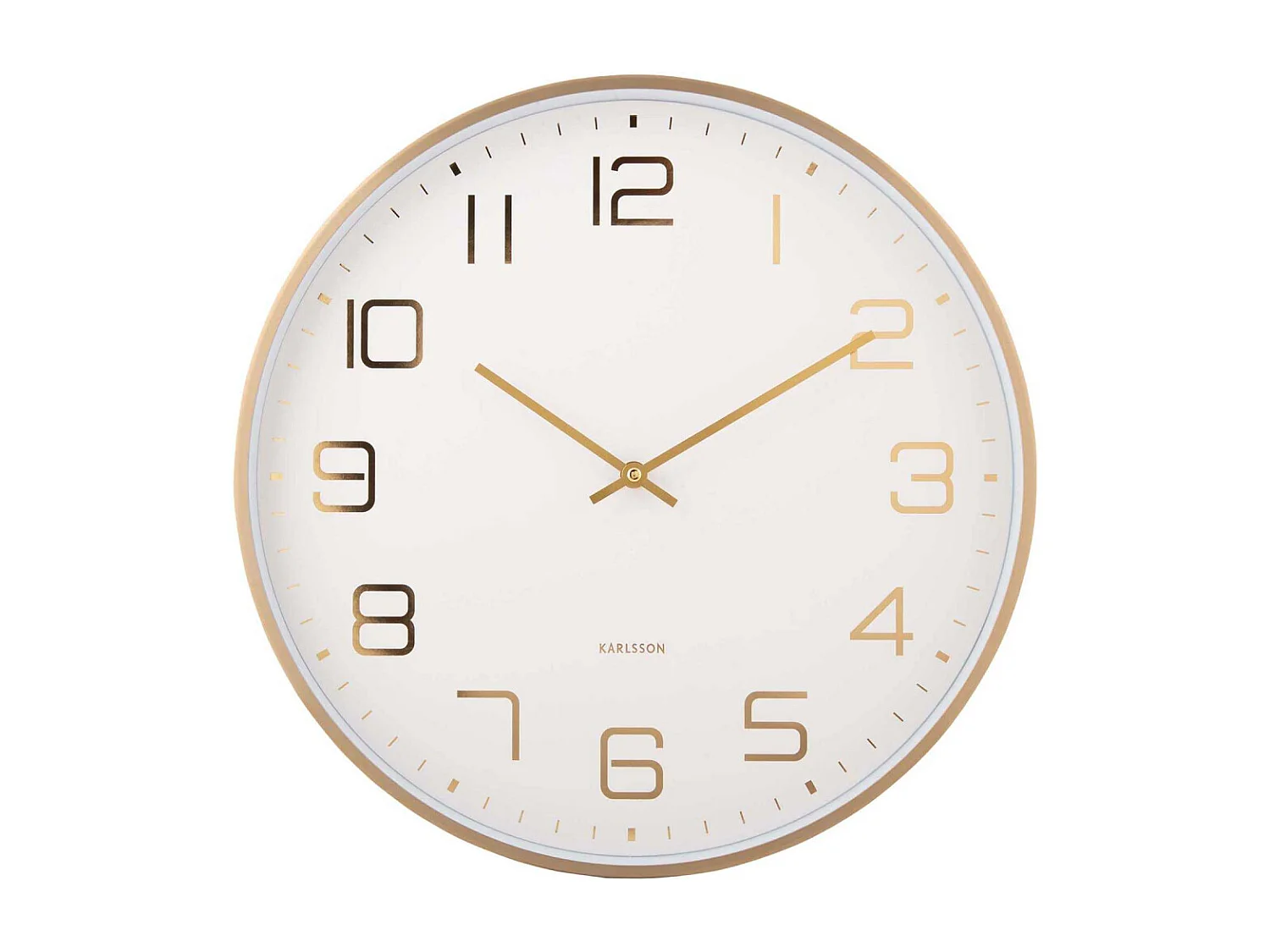 Horloge murale ronde Elegance Glow