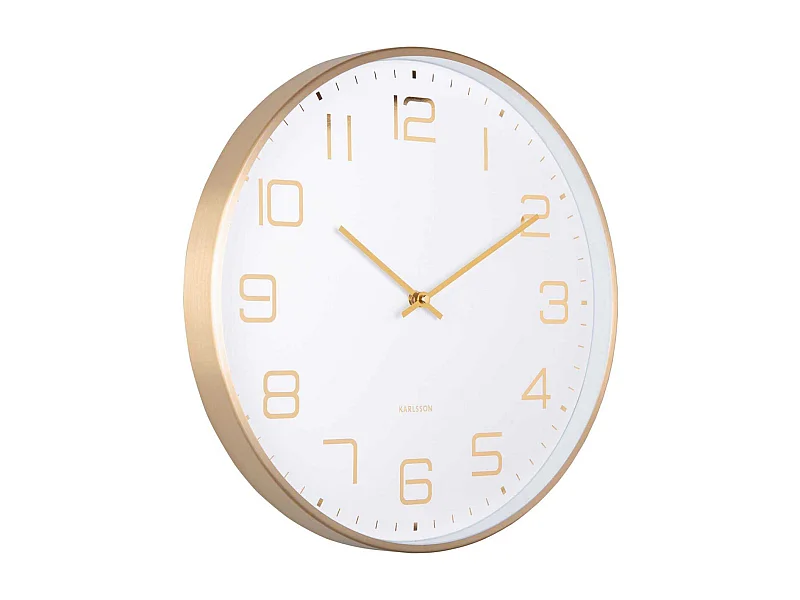 Horloge murale ronde Elegance Glow