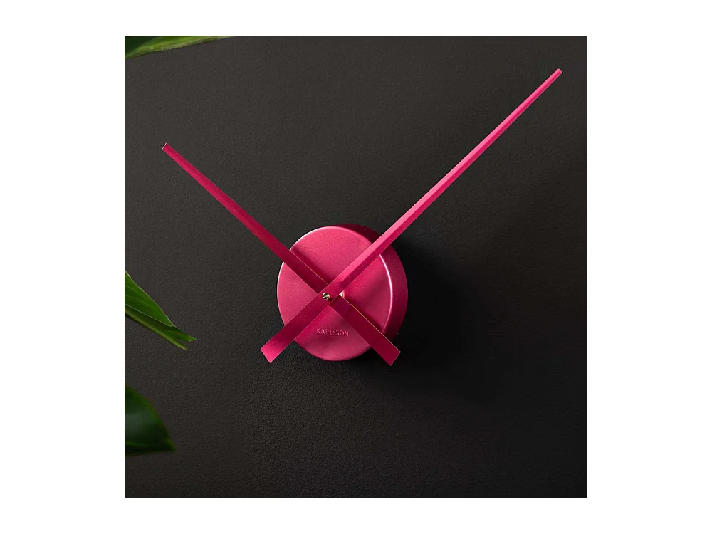 Horloge aiguilles Big Time 41cm métallisée