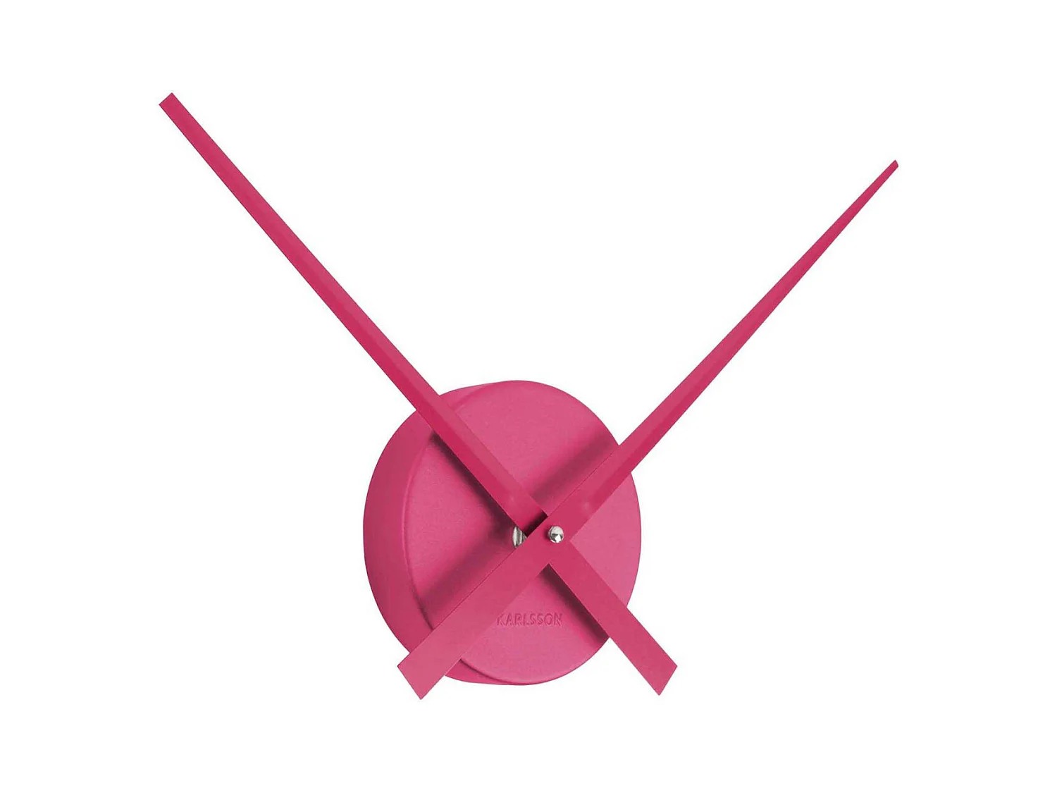 Horloge aiguilles Big Time 41cm métallisée