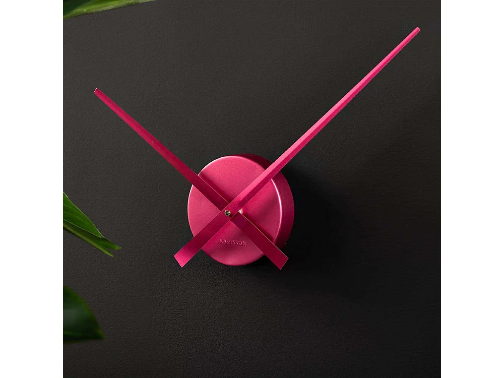 Horloge aiguilles Big Time 41cm métallisée