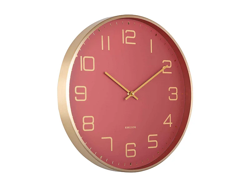 Horloge murale ronde Elegance Glow