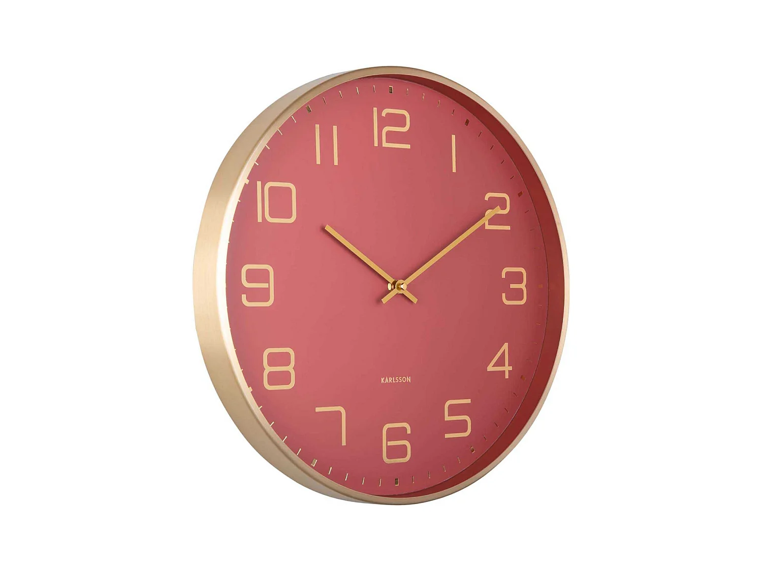 Horloge murale ronde Elegance Glow