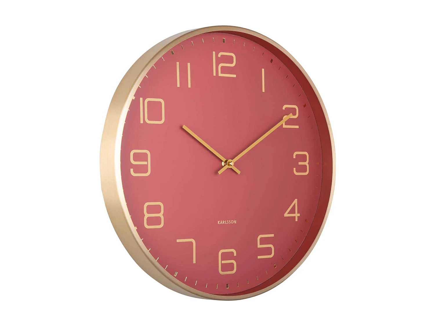 Horloge murale ronde Elegance Glow