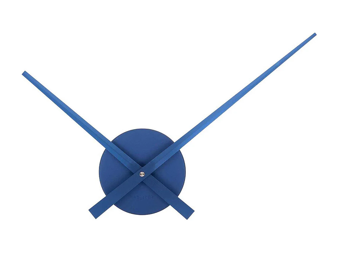 Horloge aiguilles Big Time 41cm métallisée