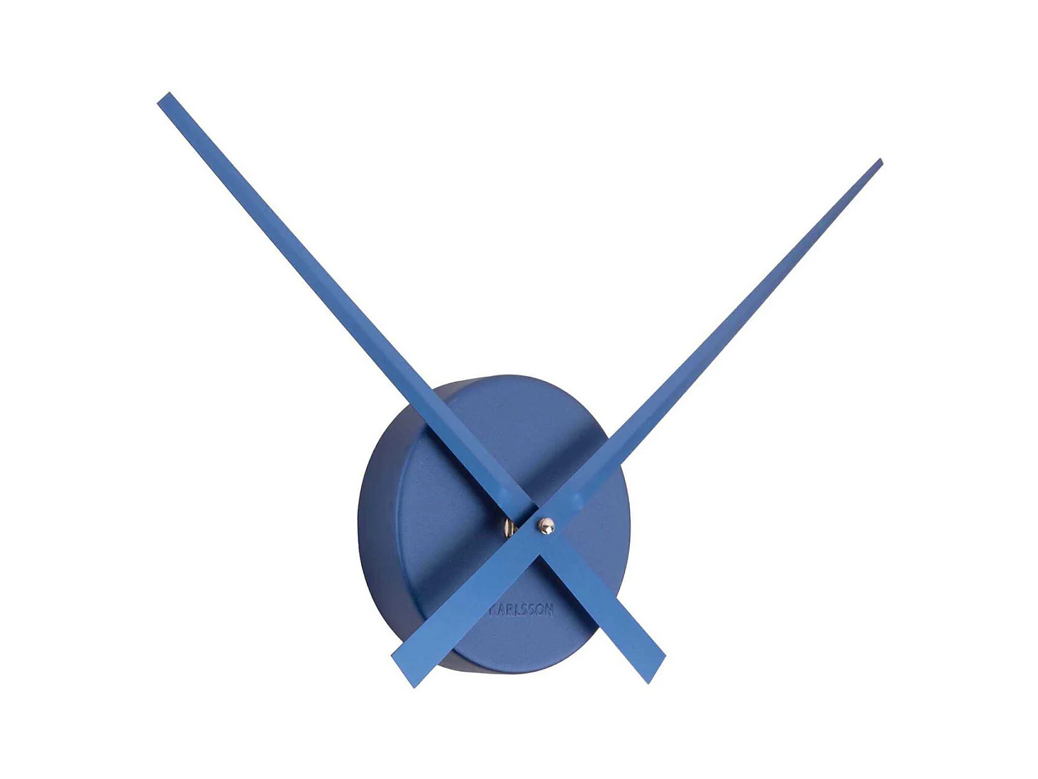 Horloge aiguilles Big Time 41cm métallisée