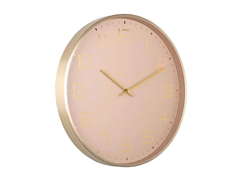 Horloge murale ronde Elegance Glow