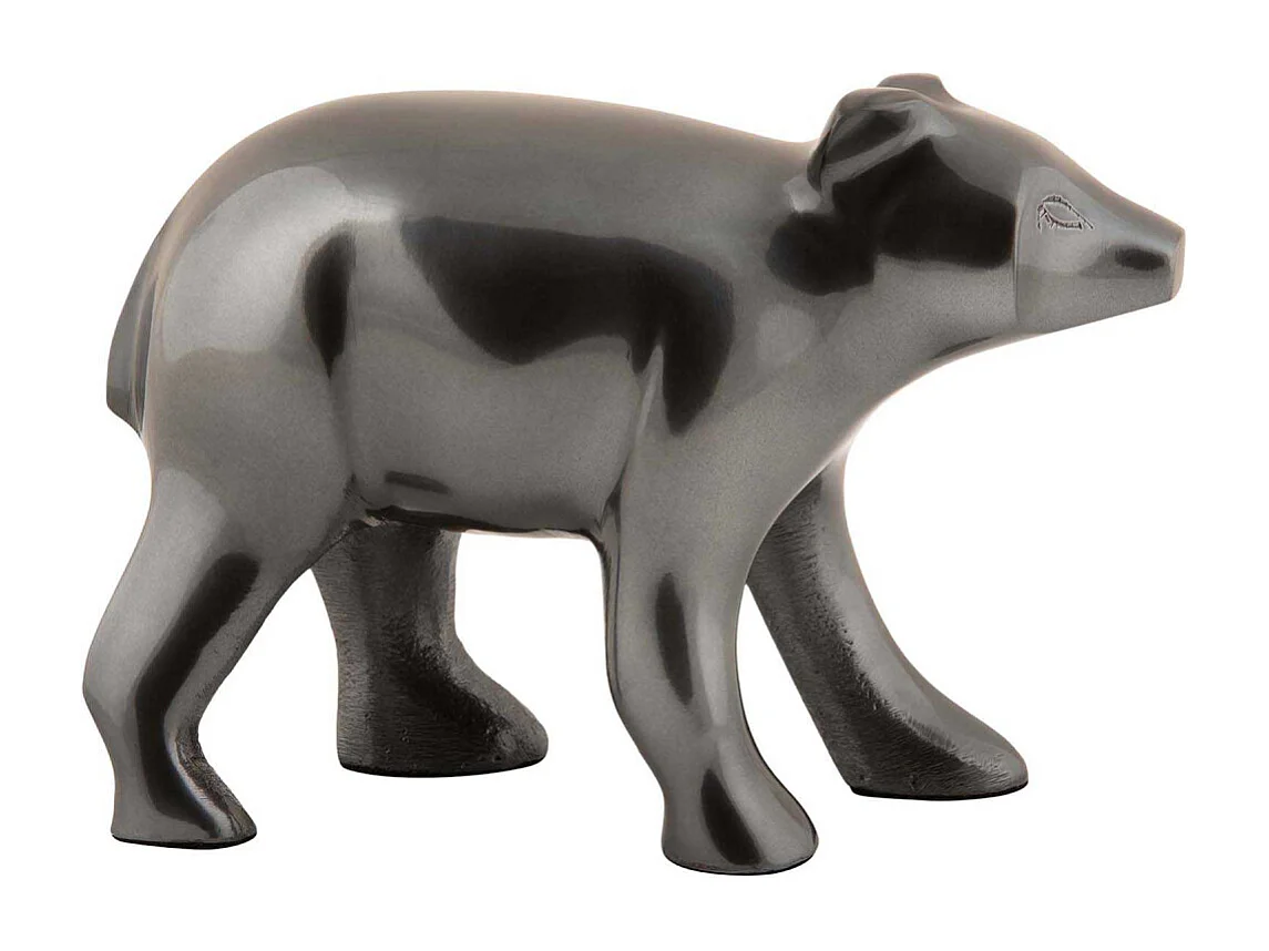 Statuette Ours en métal