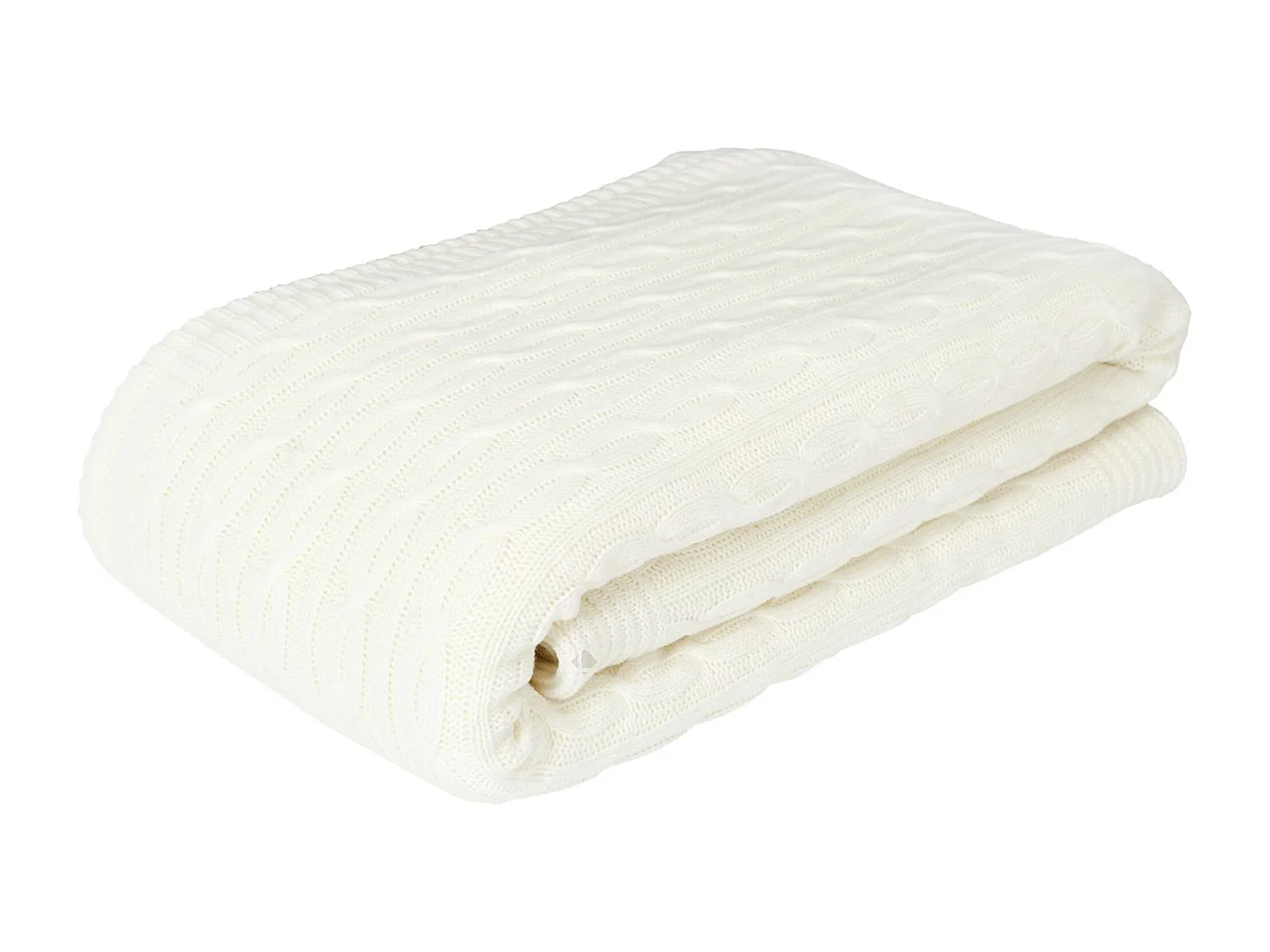 Plaid torsadé sherpa collection OCTAVE 120x150 cm beige crème