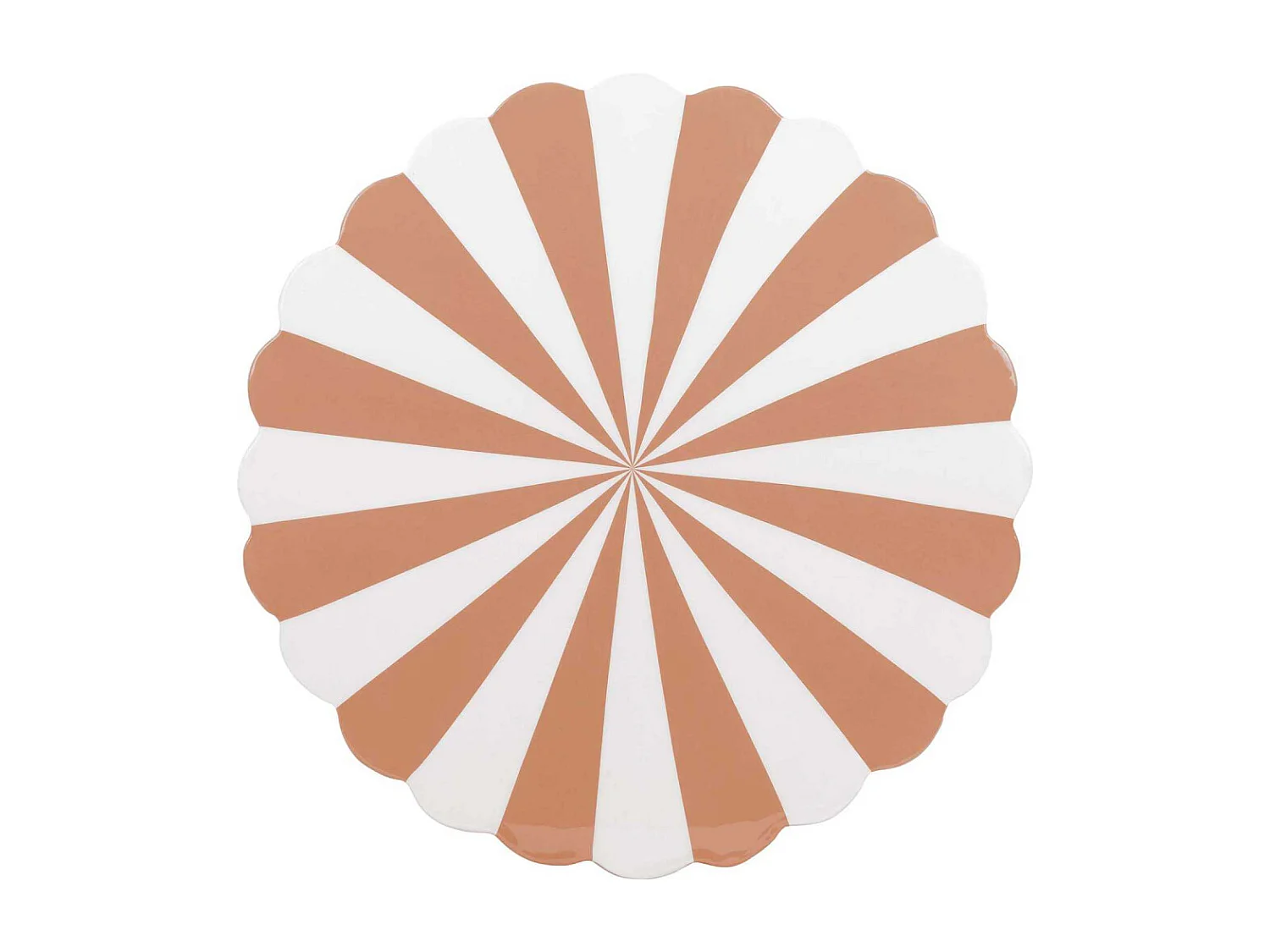 Tabouret en métal Candy Swirl Marron clair