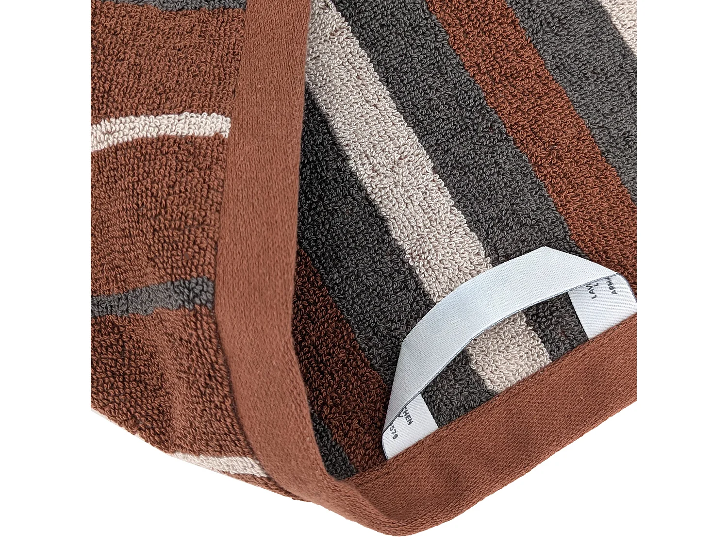 Parure de bain 7 pièces BOLD éponge en 100% marron Terracotta