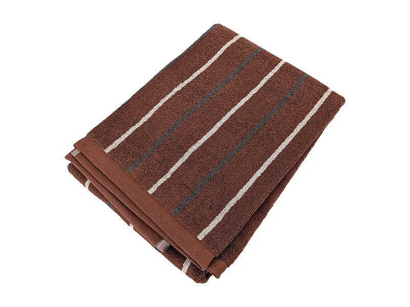 Drap de douche 70x140 cm BOLD coton 500g/m² marron Terracotta