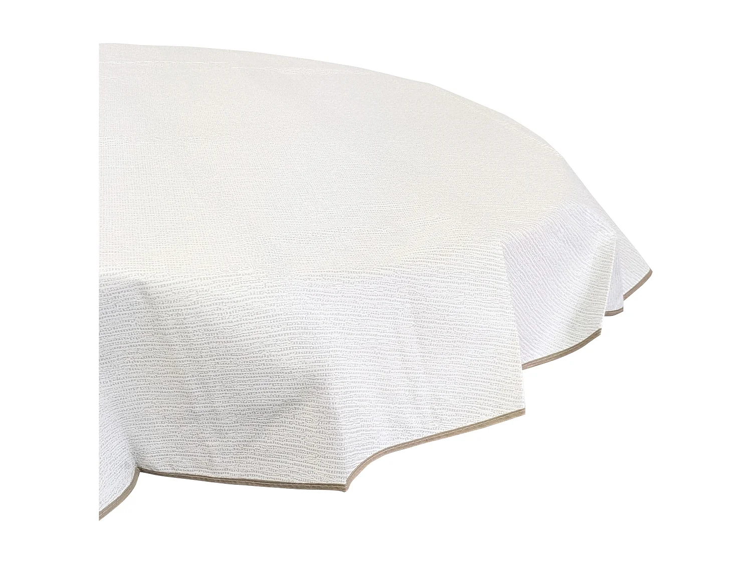 Nappe ronde 160 cm antitaches NASMATE earl grey