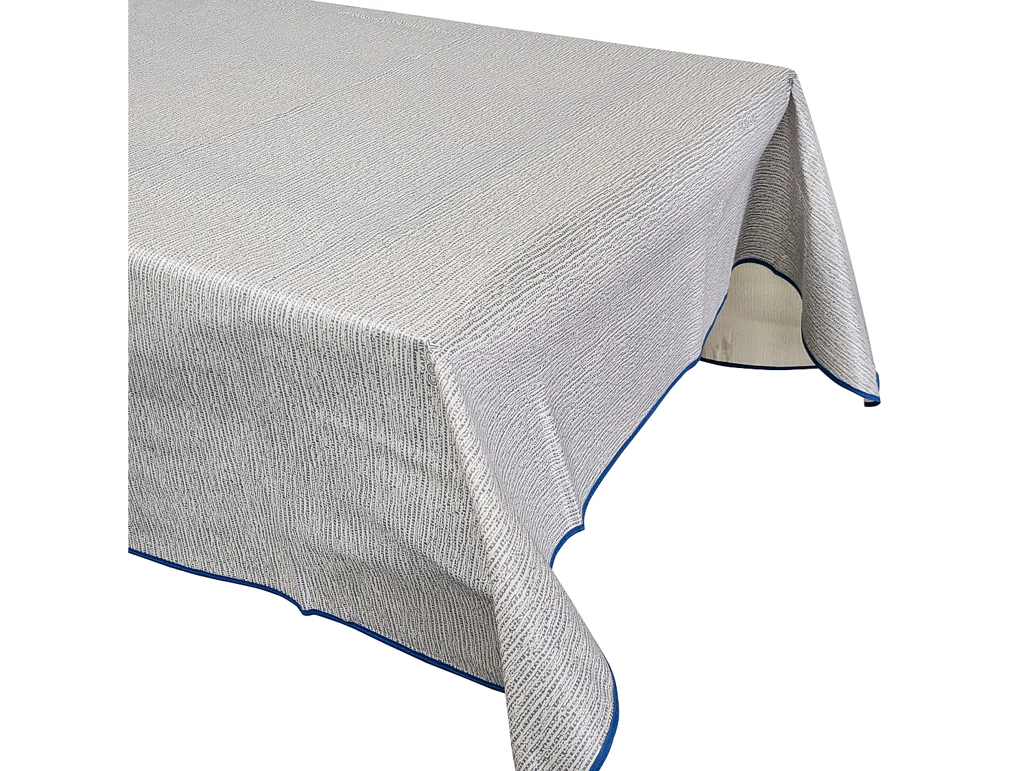 Nappe rectangulaire 140x180 cm antitaches NAMASTE denim