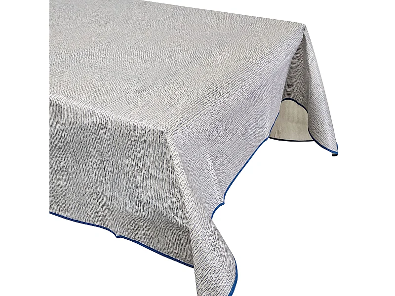 Nappe rectangulaire 130x160 cm antitaches NAMASTE denim