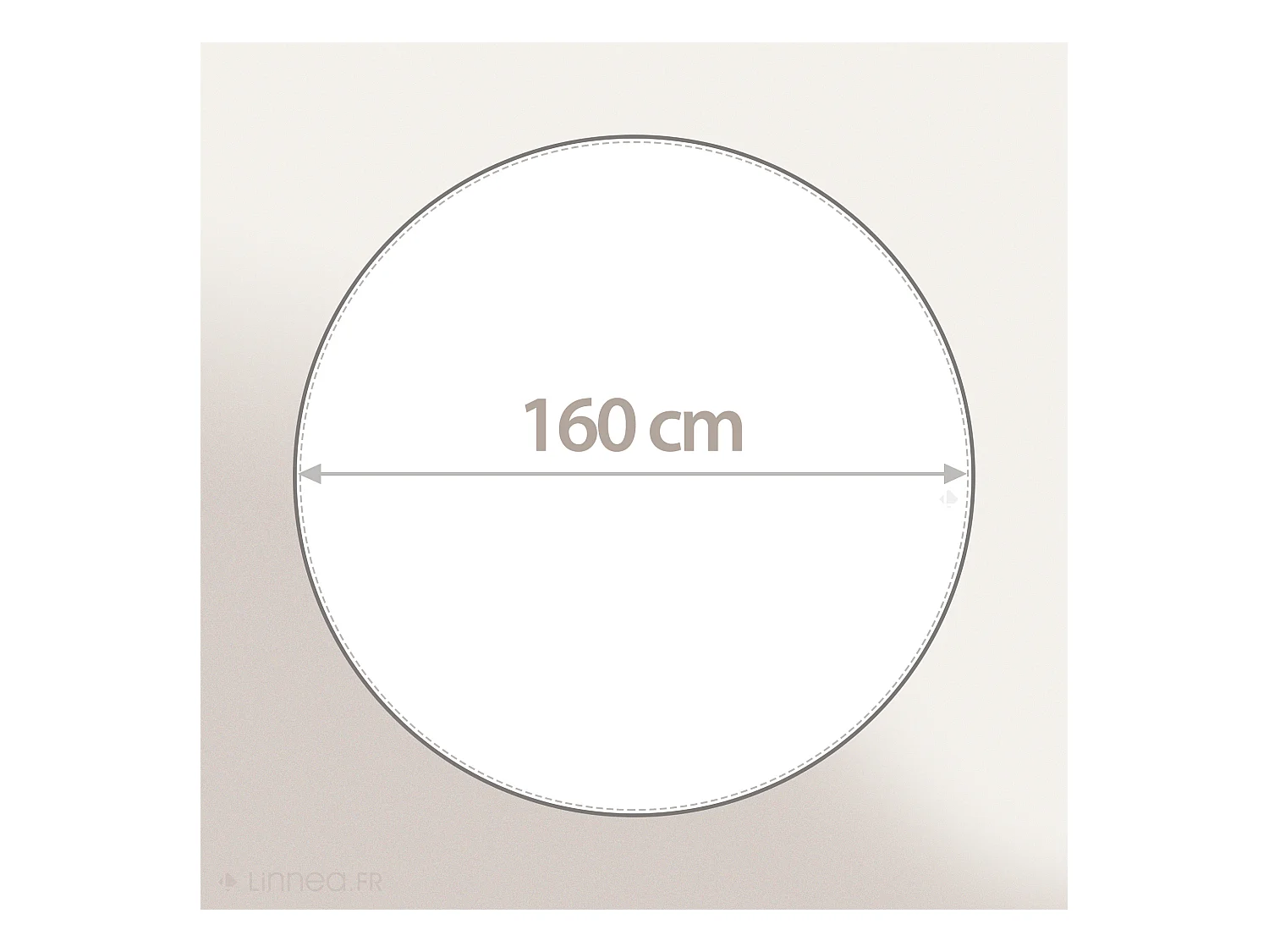 Nappe ronde 160 cm antitaches NASMATE denim