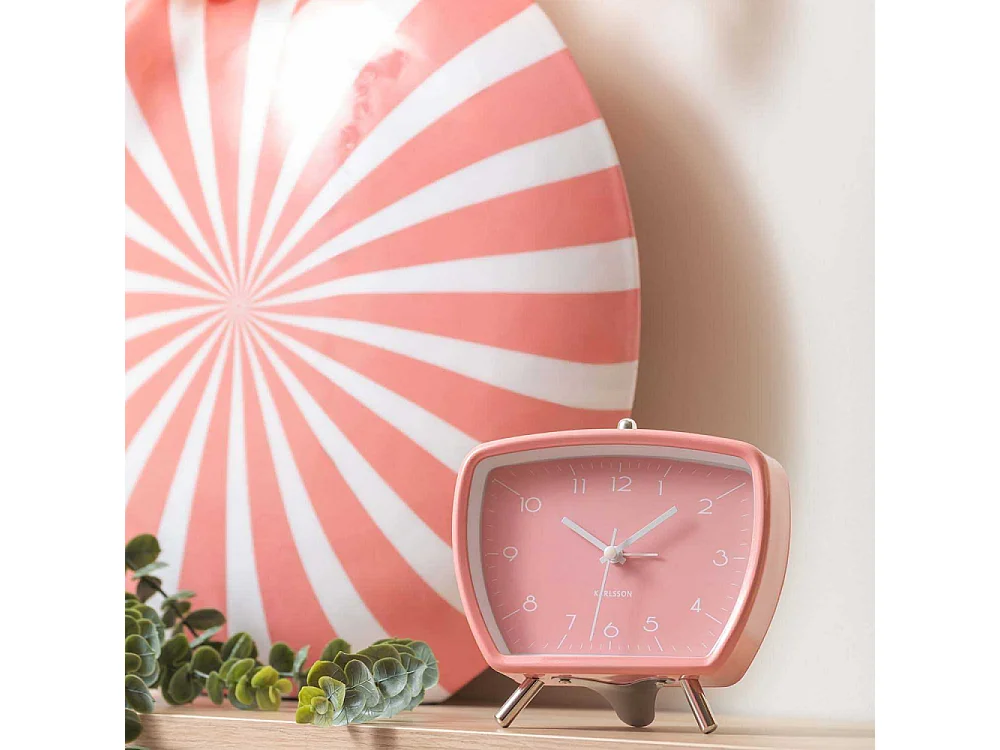 Réveil Candy Circus Retro Rose
