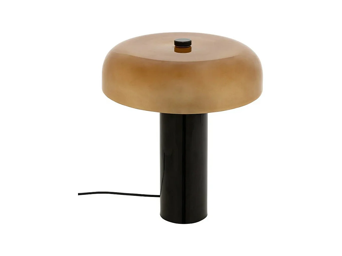 Lampe à Poser Cylindre en Verre "Jody" 37cm Ambre