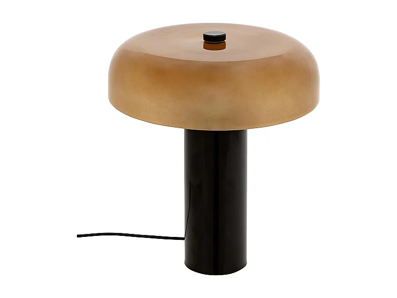 Lampe à Poser Cylindre en Verre "Jody" 37cm Ambre