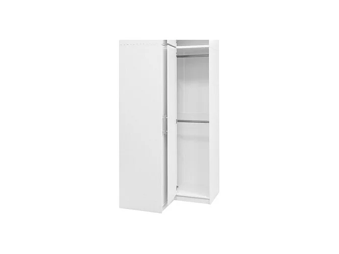 Armadio angolare 2 ante L115 cm Bianco - LIZANDRO