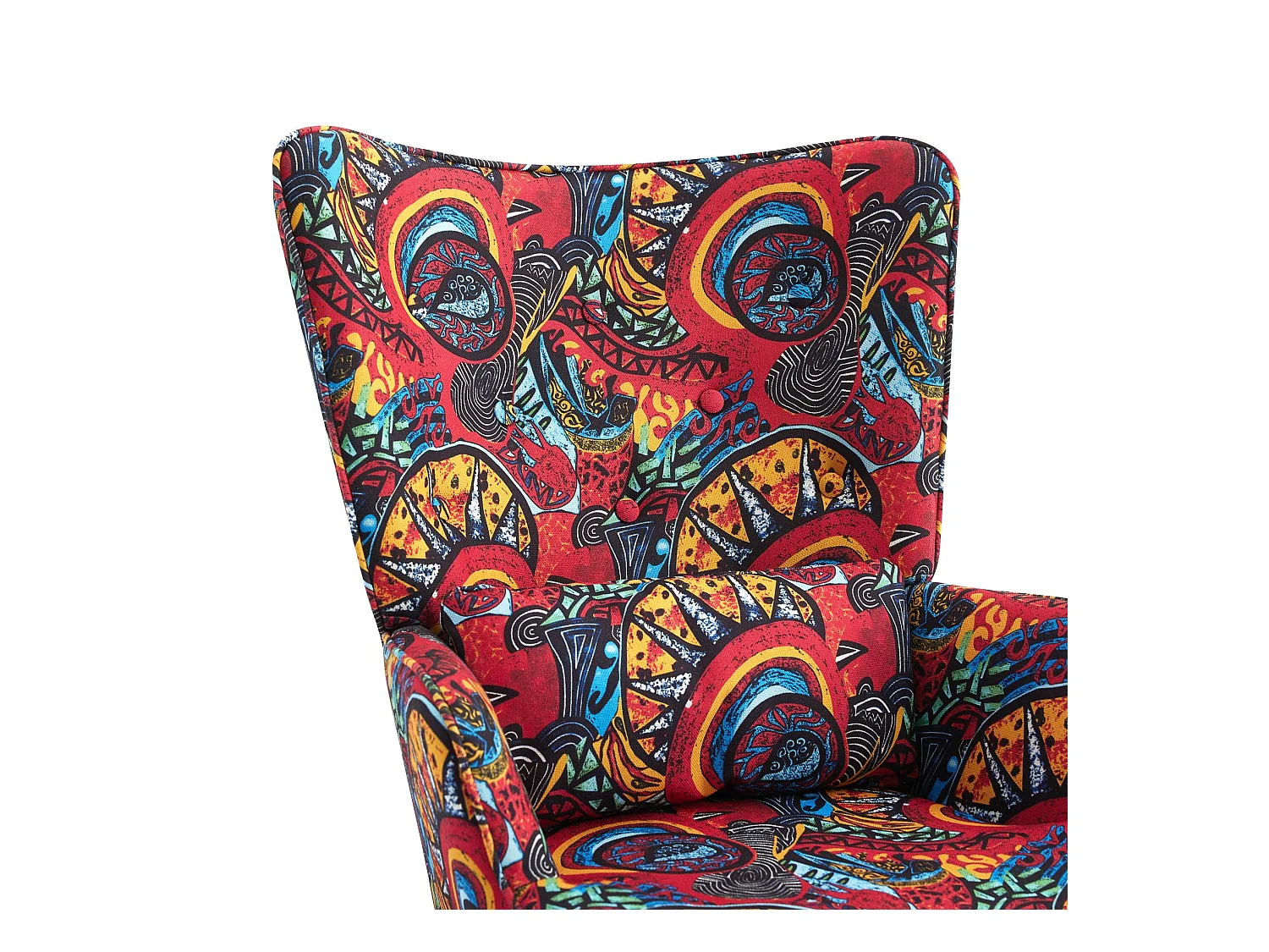 Fauteuil à bascule en velours avec cadre en métal et base en bois pour un refuge de chambre apaisant