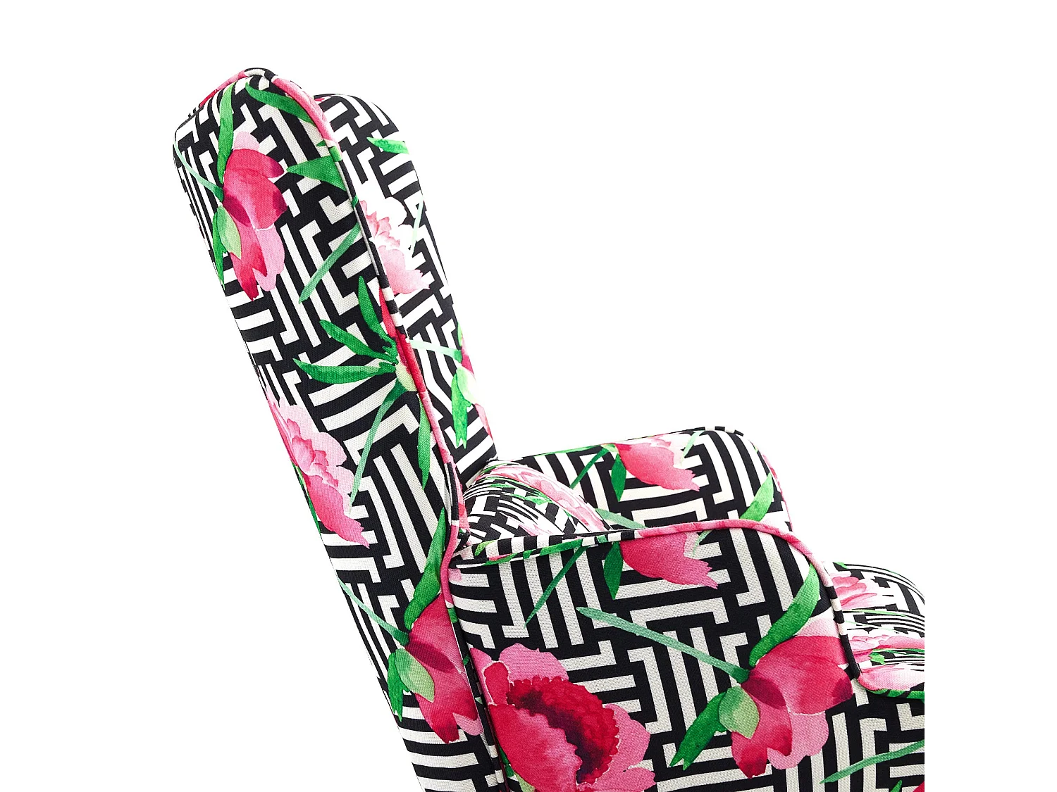 Mecedora de terciopelo premium con estructura de metal dorado: diseño moderno y cómodo para interiores, salas de estar o balcones