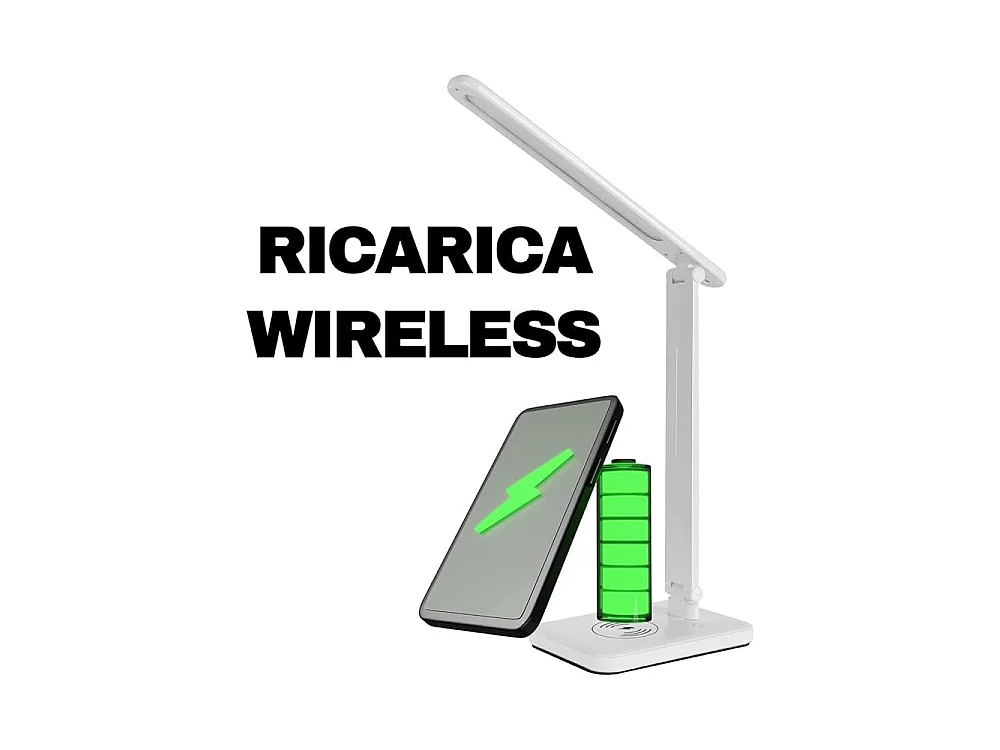VERA - CCT LED-Tischleuchte mit kabellosem Laden ohne Kabel