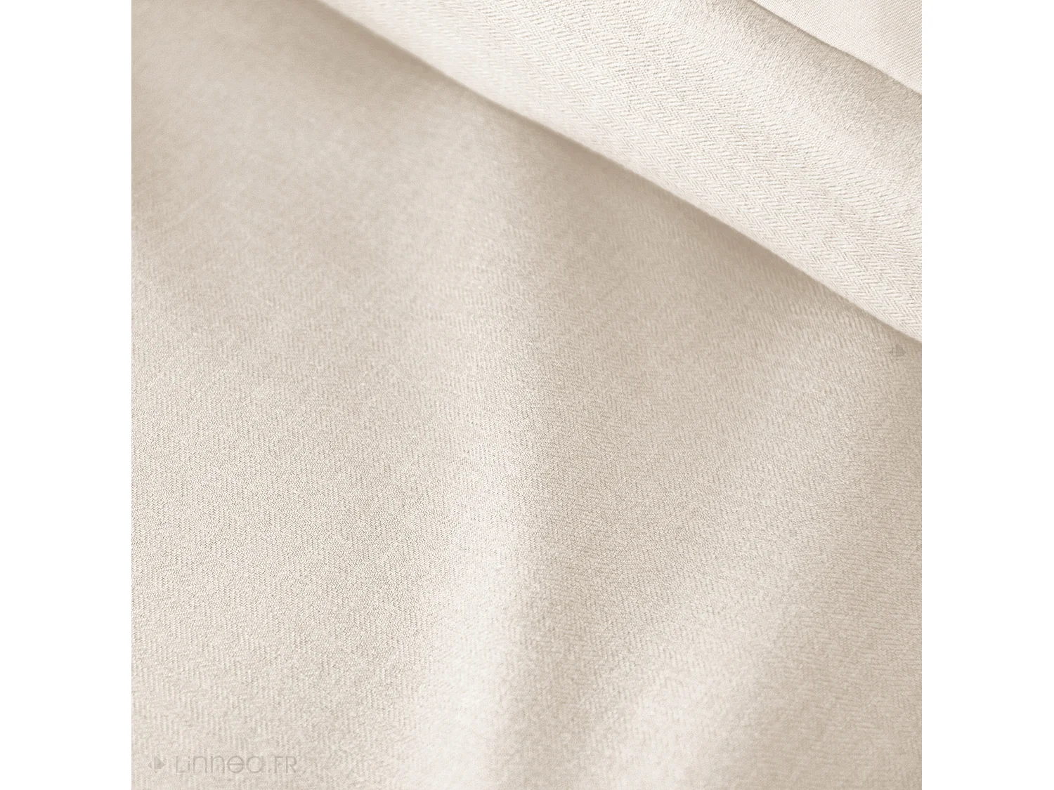 Parure de lit 3 pièces 240x220 cm microfibre SENSATION FLANELLE beige