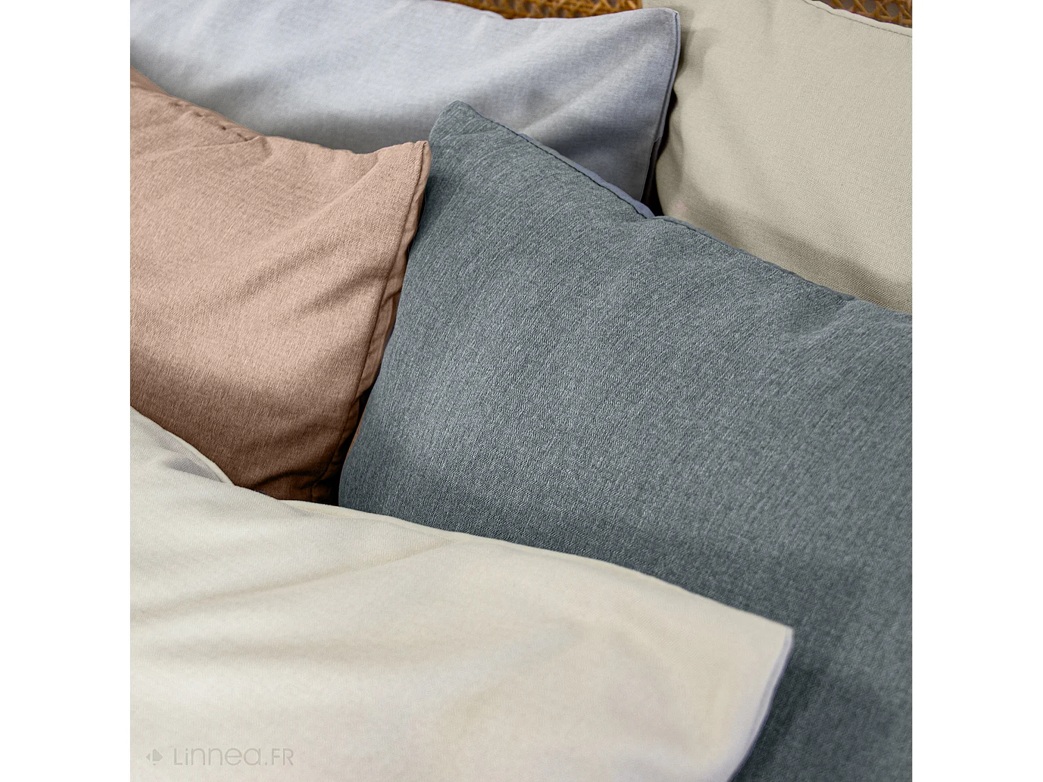 Parure de lit 3 pièces 240x220 cm microfibre SENSATION FLANELLE beige