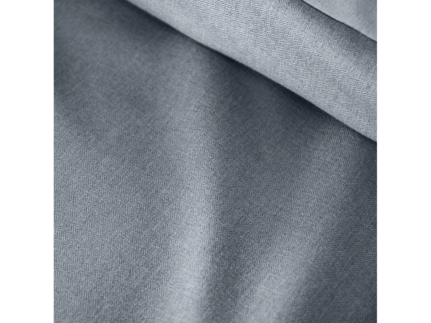 Parure de lit 3 pièces 260x240 cm SENSATION FLANELLE Ardoise