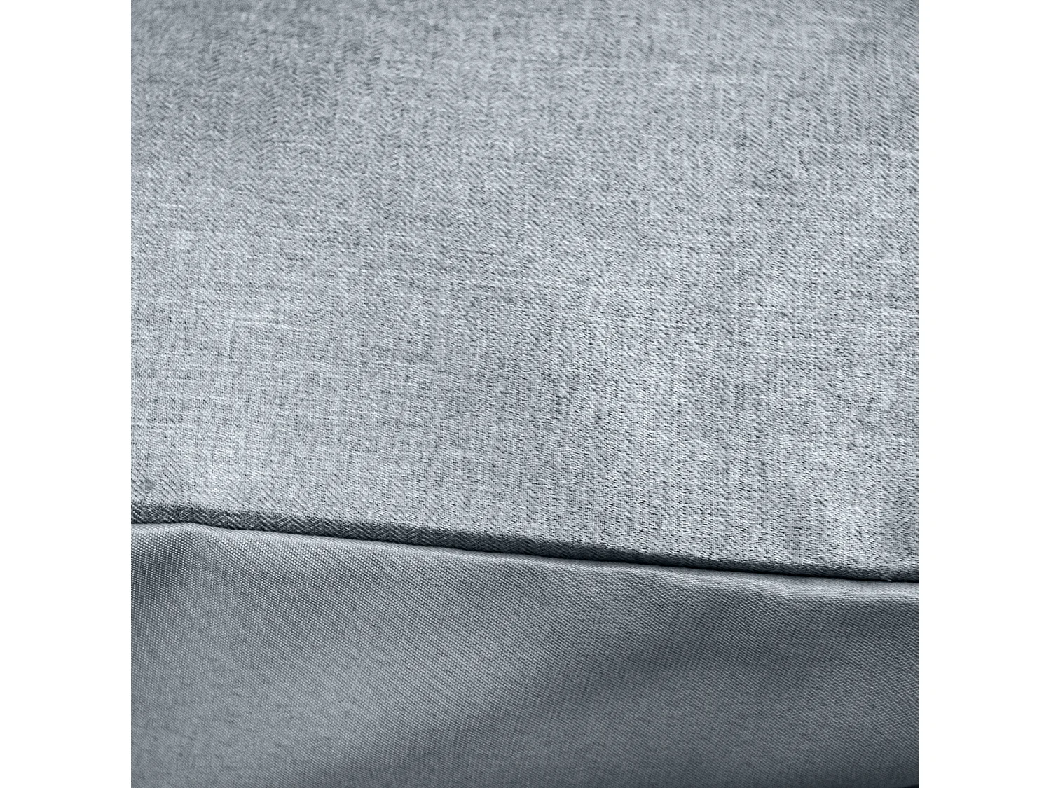 Parure de lit 3 pièces 260x240 cm SENSATION FLANELLE Ardoise