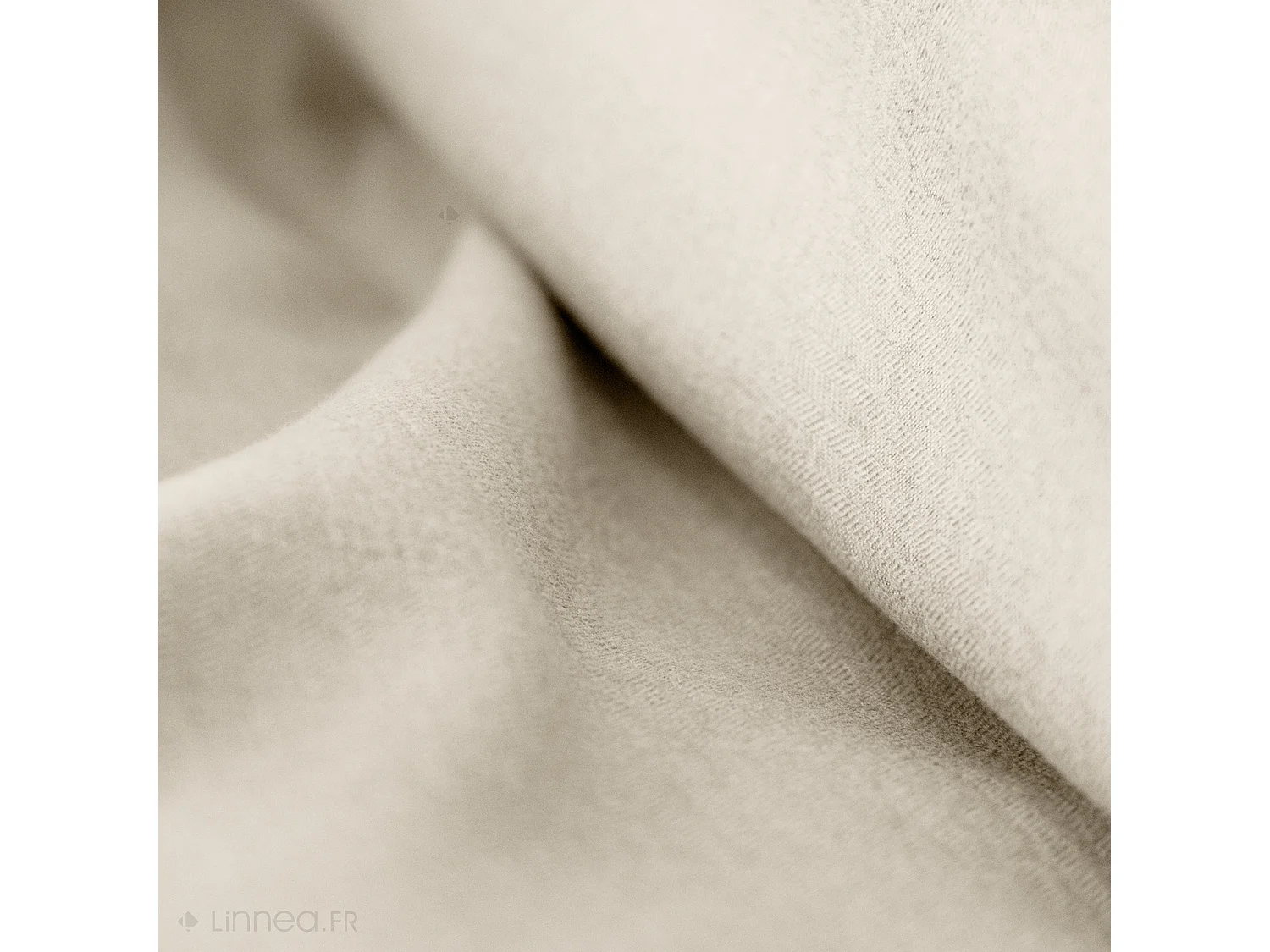 Parure de lit 3 pièces 260x240 cm microfibre SENSATION FLANELLE beige