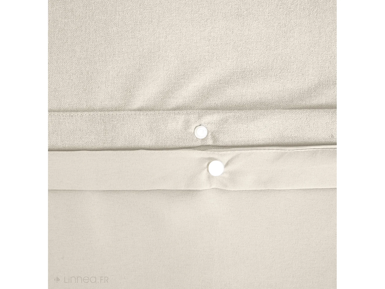 Parure de lit 3 pièces 260x240 cm microfibre SENSATION FLANELLE beige