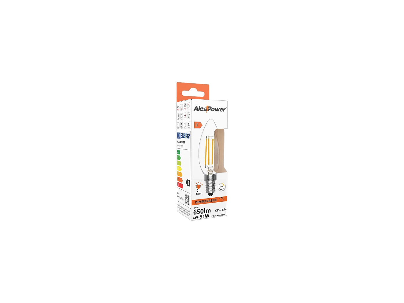 Dimmbare olivgrüne LED-Glühbirne 6W 2700K E14