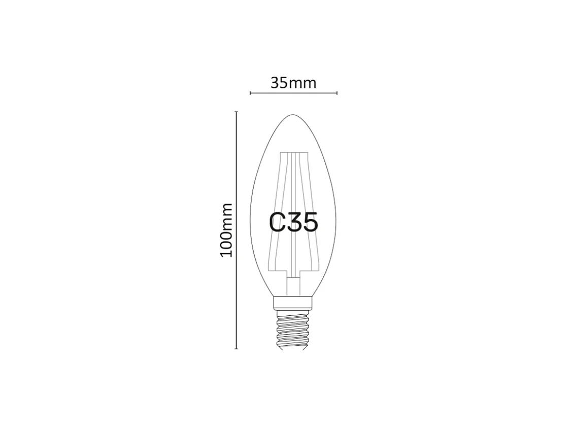 Bombilla LED regulable de color oliva, 6 W, 2700 K, E14