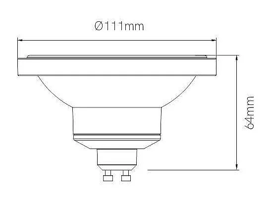 LED-lamp AR111 LYNK GU10 13W 45 dimbaar 2700K