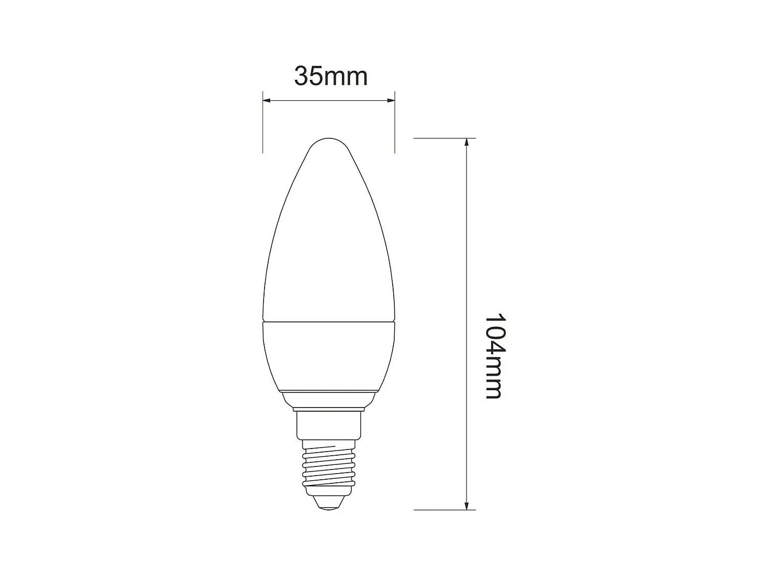 5,5W E14 mattolivfarbene LED-Glühbirne
