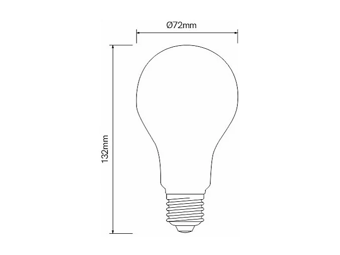 Klassische LED-Glühbirne 15W E27 4000k
