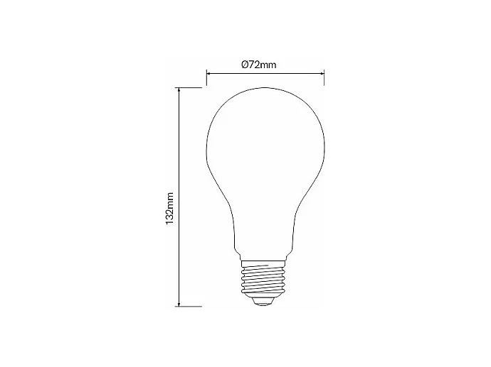 Klassieke LED-lamp 15W E27 4000K