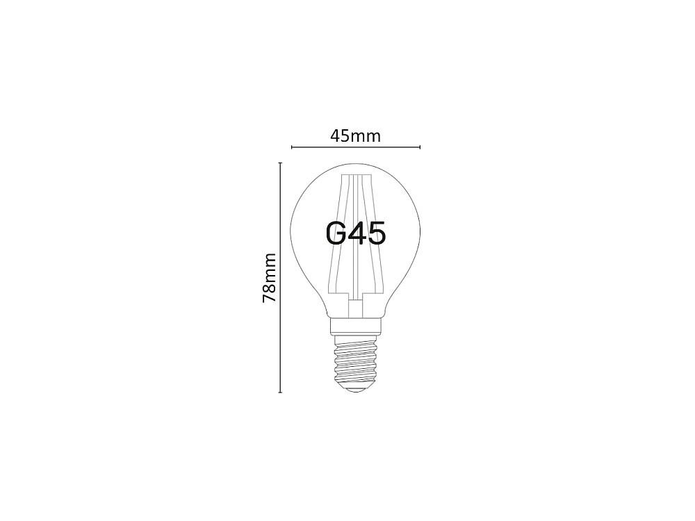 Ampoule LED Mini Sphère Dimmable 6W 2700K E14