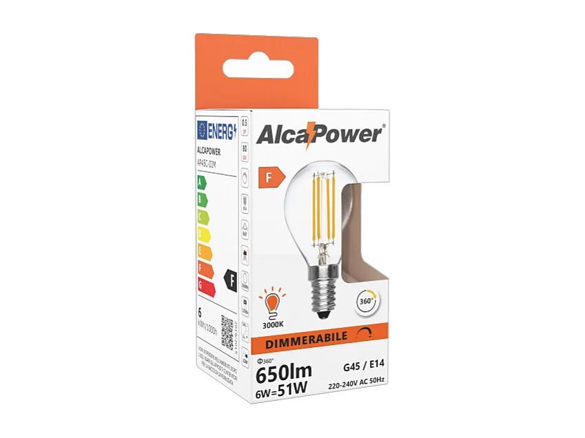 Ampoule LED Mini Sphère Dimmable 6W 2700K E14