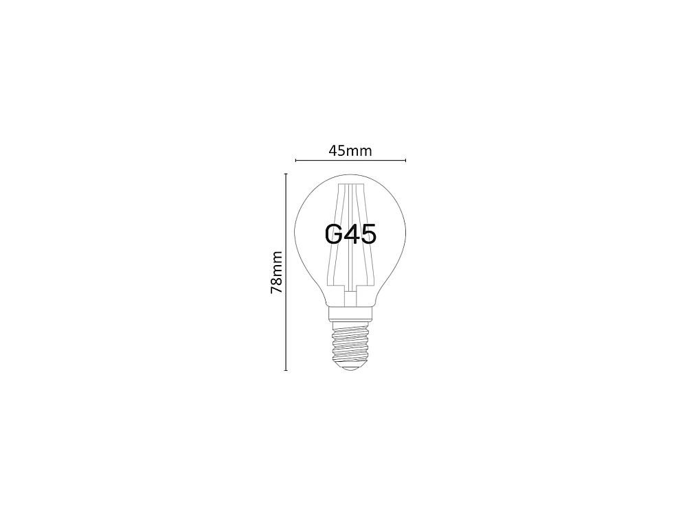 Bombilla LED mini esférica regulable de 6 W y 2700 K, E14