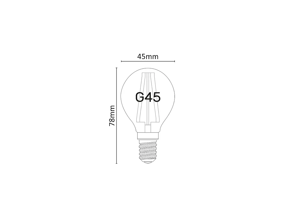 Ampoule LED Mini Sphère Dimmable 6W 2700K E14