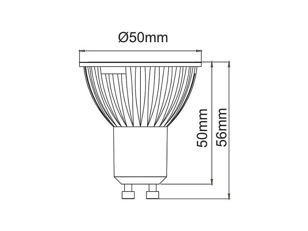 GU10 6W 120 Uniform-Line 4000K LED-Strahler