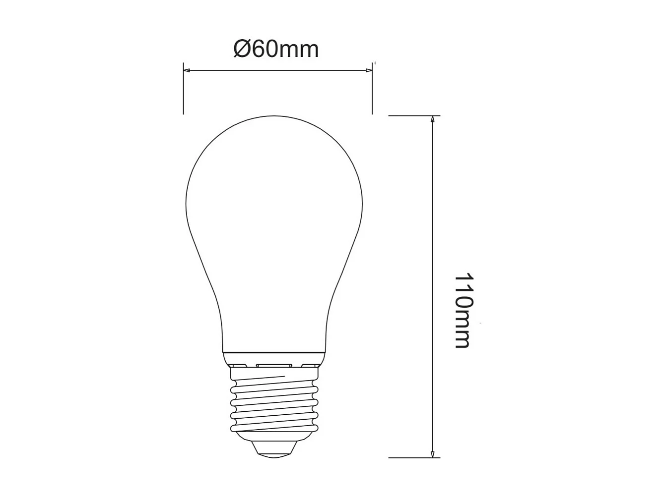 Klassische LED-Glühbirne 9W E27 4000K