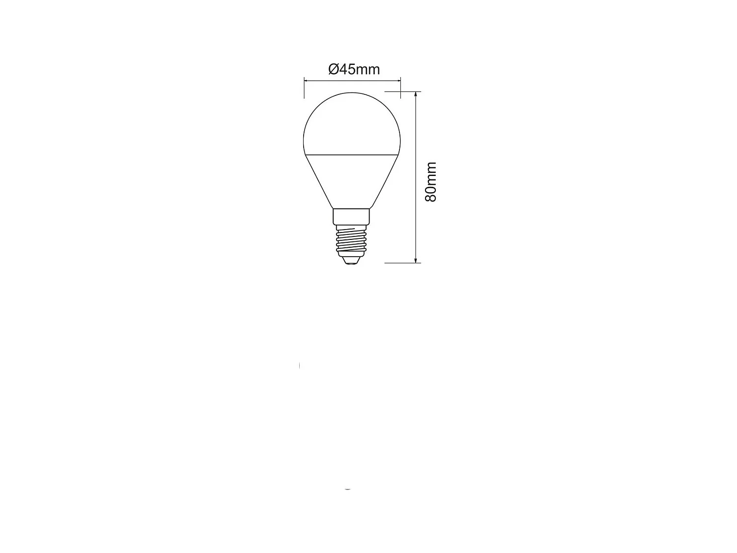 5W E14 4000K kleine gloeilamp LED-lamp