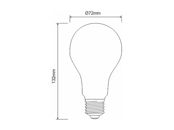 Klassische LED-Glühbirne 15W E27 3000k